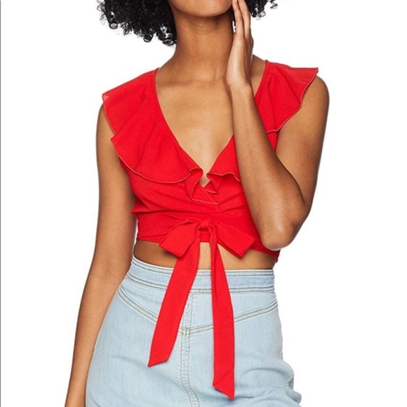 Red Ruffle Top Blouse Top Sellers, 59 
